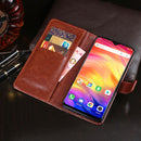 For Ulefone Note 7 idewei Crazy Horse Texture Horizontal Flip Leather Case with Holder & Card Slots & Wallet(Red)