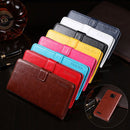 For Ulefone Note 7 idewei Crazy Horse Texture Horizontal Flip Leather Case with Holder & Card Slots & Wallet(Rose Red)