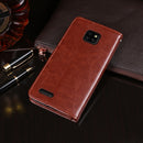 For Ulefone Note 7 idewei Crazy Horse Texture Horizontal Flip Leather Case with Holder & Card Slots & Wallet(Yellow)