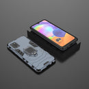 For Galaxy A31 PC + TPU Shockproof Protective Case with Magnetic Ring Holder(Navy)