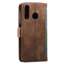 For Huawei Y7(2019) Retro Splicing Horizontal Flip Leather Case with Card Slots & Holder & Wallet(Green)