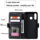 For Huawei Y7(2019) Retro Splicing Horizontal Flip Leather Case with Card Slots & Holder & Wallet(Green)