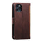 For iPhone 11 Pro Max Retro Splicing Horizontal Flip Leather Case with Card Slots & Holder & Wallet(Brown)