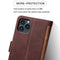 For iPhone 11 Pro Max Retro Splicing Horizontal Flip Leather Case with Card Slots & Holder & Wallet(Brown)