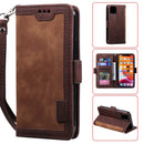 For iPhone 11 Retro Splicing Horizontal Flip Leather Case with Card Slots & Holder & Wallet(Brown)