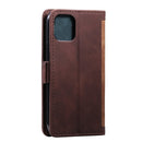For iPhone 11 Retro Splicing Horizontal Flip Leather Case with Card Slots & Holder & Wallet(Brown)