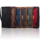 For iPhone 11 Retro Splicing Horizontal Flip Leather Case with Card Slots & Holder & Wallet(Grey)