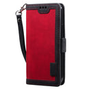 For iPhone 11 Retro Splicing Horizontal Flip Leather Case with Card Slots & Holder & Wallet(Red)