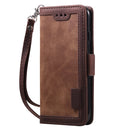 For iPhone SE 2022 / SE 2020 / 8 / 7 Retro Splicing Horizontal Flip Leather Case with Card Slots & Holder & Wallet(Brown)