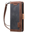 For iPhone SE 2022 / SE 2020 / 8 / 7 Retro Splicing Horizontal Flip Leather Case with Card Slots & Holder & Wallet(Grey)