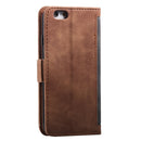 For iPhone SE 2022 / SE 2020 / 8 / 7 Retro Splicing Horizontal Flip Leather Case with Card Slots & Holder & Wallet(Grey)