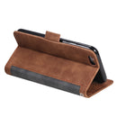 For iPhone SE 2022 / SE 2020 / 8 / 7 Retro Splicing Horizontal Flip Leather Case with Card Slots & Holder & Wallet(Grey)