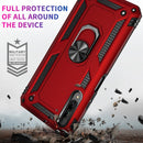 For Huawei Y9s Shockproof TPU + PC Protective Case with 360 Degree Rotating Holder(Red)