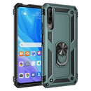 For Huawei Y9s Shockproof TPU + PC Protective Case with 360 Degree Rotating Holder(Green)