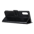 For Sony Xperia L4 Retro Crazy Horse Texture Horizontal Flip Leather Case with Holder & Card Slots & Photo Frame & Wallet(Black)