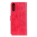 For Sony Xperia L4 Retro Crazy Horse Texture Horizontal Flip Leather Case with Holder & Card Slots & Photo Frame & Wallet(Red)