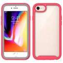 For iPhone SE 2022 / SE 2020 / 8 / 7 Starry Sky Solid Color Series Shockproof PC + TPU Protective Case(Red)