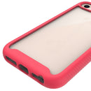For iPhone SE 2022 / SE 2020 / 8 / 7 Starry Sky Solid Color Series Shockproof PC + TPU Protective Case(Red)