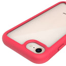 For iPhone SE 2022 / SE 2020 / 8 / 7 Starry Sky Solid Color Series Shockproof PC + TPU Protective Case(Red)