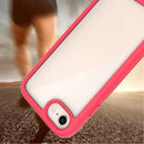 For iPhone SE 2022 / SE 2020 / 8 / 7 Starry Sky Solid Color Series Shockproof PC + TPU Protective Case(Red)