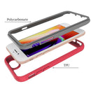 For iPhone SE 2022 / SE 2020 / 8 / 7 Starry Sky Solid Color Series Shockproof PC + TPU Protective Case(Black)