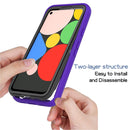 For Google Pixel 4a Starry Sky Solid Color Series Shockproof PC + TPU Protective Case(Royal Blue)