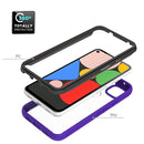 For Google Pixel 4a Starry Sky Solid Color Series Shockproof PC + TPU Protective Case(Black)