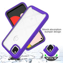For Google Pixel 4a Starry Sky Solid Color Series Shockproof PC + TPU Protective Case(Black)