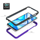 For Xiaomi Redmi Note 9S / Note 9 Pro Starry Sky Solid Color Series Shockproof PC + TPU Protective Case(Black)