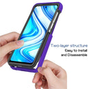 For Xiaomi Redmi Note 9S / Note 9 Pro Starry Sky Solid Color Series Shockproof PC + TPU Protective Case(Red)