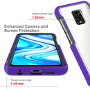 For Xiaomi Redmi Note 9S / Note 9 Pro Starry Sky Solid Color Series Shockproof PC + TPU Protective Case(Red)