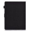 For 8 inch Solid Color Tablet PC Universal Magnetic Horizontal Flip Leather Case with Card Slots & Holder(Black)
