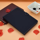 For 8 inch Solid Color Tablet PC Universal Magnetic Horizontal Flip Leather Case with Card Slots & Holder(Black)