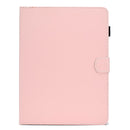 For 8 inch Solid Color Tablet PC Universal Magnetic Horizontal Flip Leather Case with Card Slots & Holder(Pink)