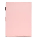 For 8 inch Solid Color Tablet PC Universal Magnetic Horizontal Flip Leather Case with Card Slots & Holder(Pink)