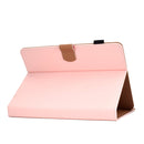 For 8 inch Solid Color Tablet PC Universal Magnetic Horizontal Flip Leather Case with Card Slots & Holder(Pink)