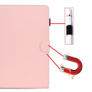 For 8 inch Solid Color Tablet PC Universal Magnetic Horizontal Flip Leather Case with Card Slots & Holder(Pink)