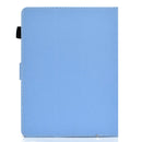 For 8 inch Solid Color Tablet PC Universal Magnetic Horizontal Flip Leather Case with Card Slots & Holder(Blue)