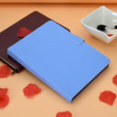 For 8 inch Solid Color Tablet PC Universal Magnetic Horizontal Flip Leather Case with Card Slots & Holder(Blue)