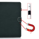 For 8 inch Solid Color Tablet PC Universal Magnetic Horizontal Flip Leather Case with Card Slots & Holder(Green)