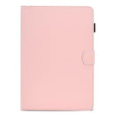 For Kindle Fire HD8 2016 / 2017 Solid Color Tablet PC Universal Magnetic Horizontal Flip Leather Case with Card Slots & Holder(Pink)