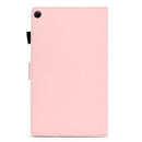 For Kindle Fire HD8 2016 / 2017 Solid Color Tablet PC Universal Magnetic Horizontal Flip Leather Case with Card Slots & Holder(Pink)