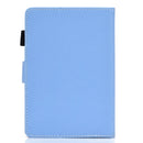 For Kindle Paperwhite 4 / 3 / 2 / 1 Solid Color Tablet PC Universal Magnetic Horizontal Flip Leather Case with Card Slots & Holder(Blue)