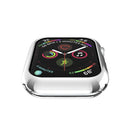 For Apple Watch Series 3 & 2 & 1 38mm Plating TPU Round Hole Hollowing Protective Case(Silver)