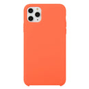 For iPhone 11 Pro Solid Color Solid Silicone Shockproof Case(Orange)
