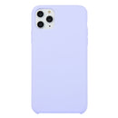 For iPhone 11 Pro Max Solid Color Solid Silicone Shockproof Case (Light Purple)
