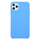 For iPhone 11 Pro Max Solid Color Solid Silicone Shockproof Case(Deep Blue)