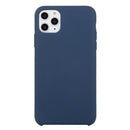For iPhone 11 Pro Max Solid Color Solid Silicone Shockproof Case(Midnight Blue)