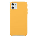 For iPhone 11 Solid Color Solid Silicone Shockproof Case(Gold)