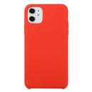 For iPhone 11 Solid Color Solid Silicone Shockproof Case(China Red)
